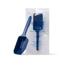 United Scientific&trade;&nbsp;SteriTrue&trade; Sterile Sampling Scoops, Metal Detectable Polystyrene